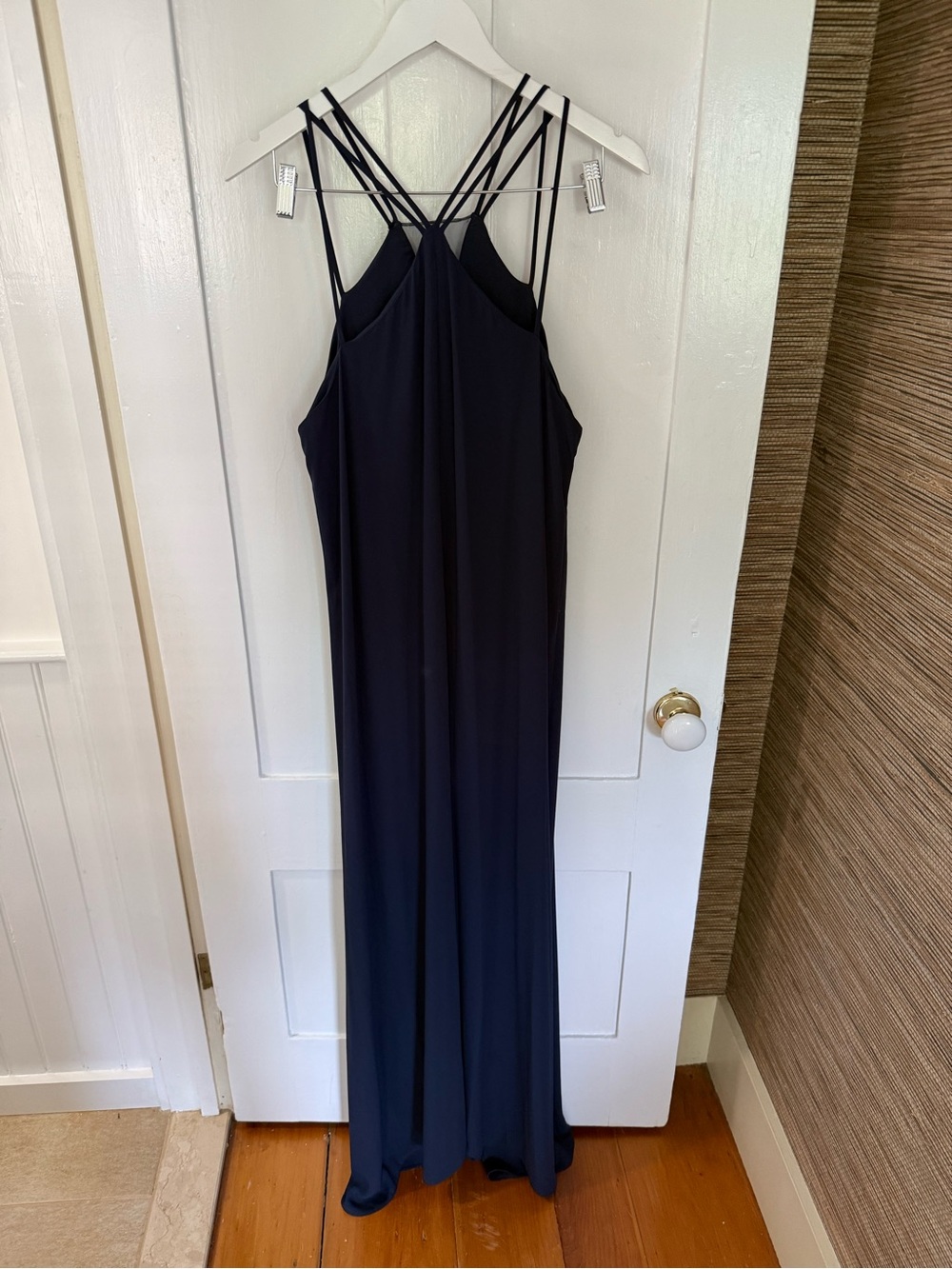 BCBGMaxAzria Navy Draped Dress